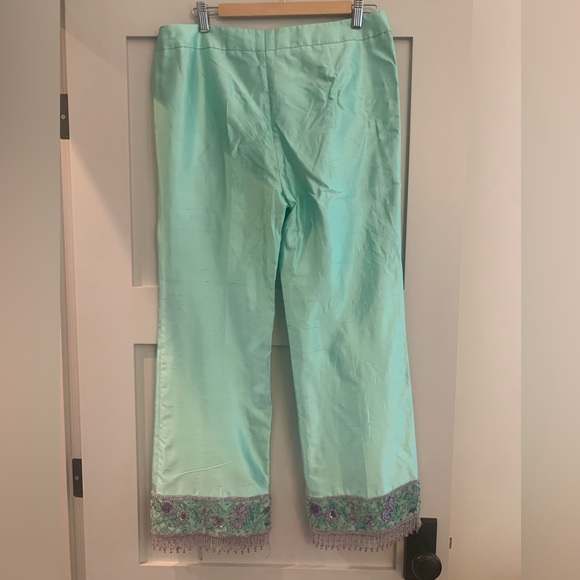 Vintage Escada Beaded Trousers sz 42 - Picture 2 of 12